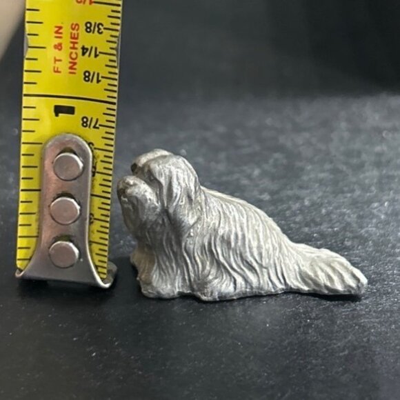 Vtg 1982 Rawcliffe Pewter Miniature Yorkshire Terrier Dog Figurine P Davis - Picture 8 of 8